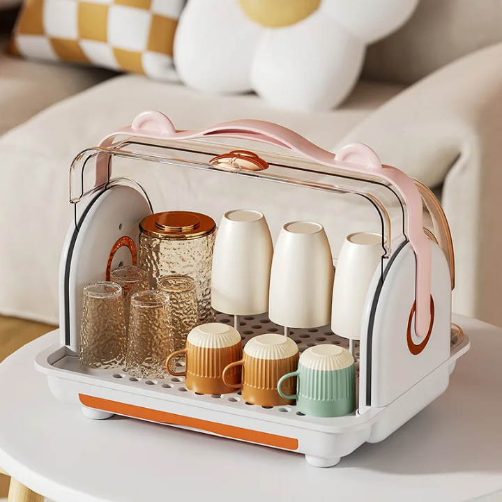 PureBabyCo Transparent Baby Bottle & Dish Rack – Hygienic & Organize