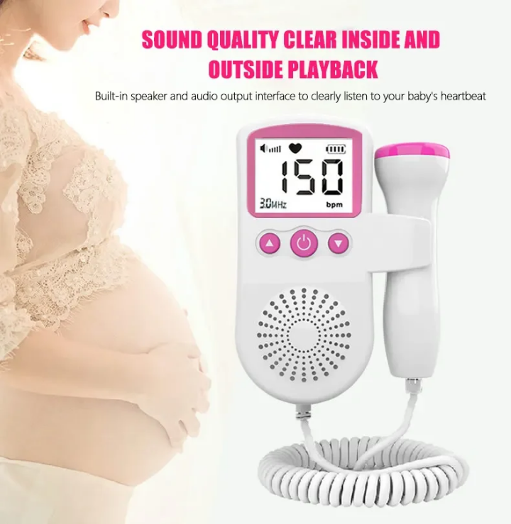 PureBabyCo Portable Fetal Doppler – Track Baby’s Heartbeat at Home